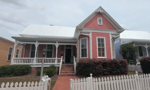 A rose-painted cottage