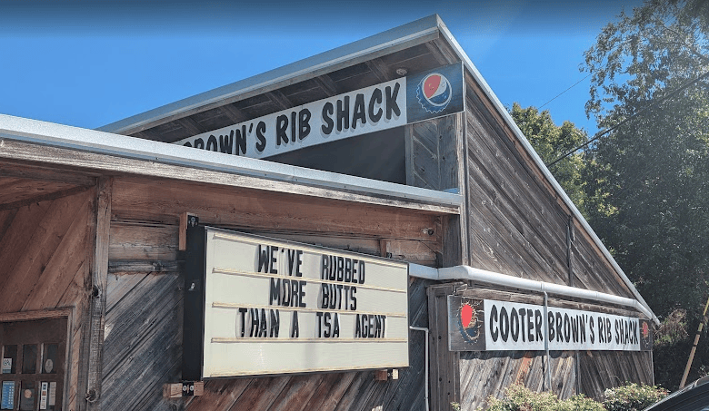 Cooter Brown's Rib Shack: We've Rubbed More Butts than a TSA Agent 